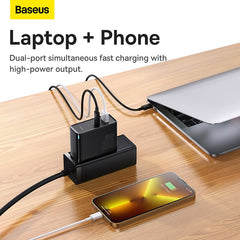 Baseus 100W GaN 5 Pro USB Charger PD QC Quick Charge 4.0 3.0 USB-C Type C Fast Charging Charger For iPhone Xiao mi POCO MacBook