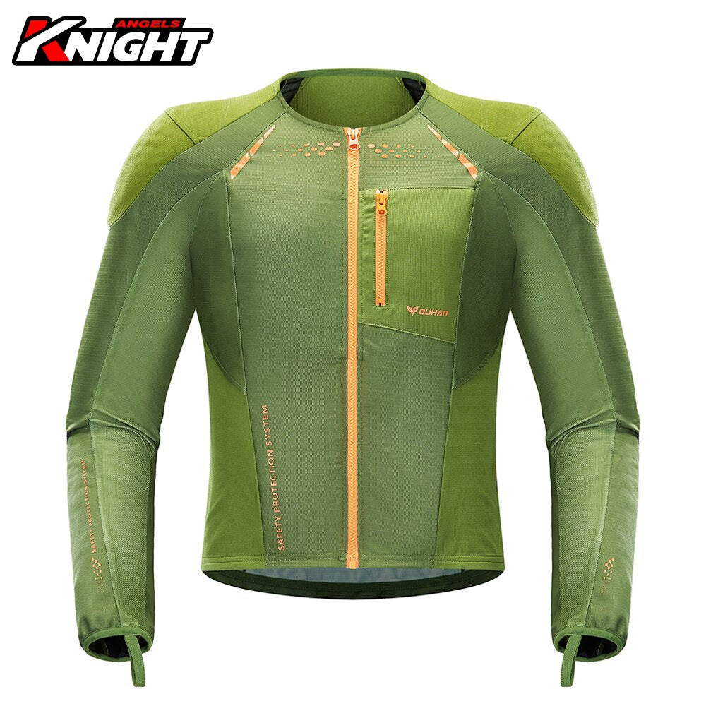 DUHAN Motorcycle Soft Armor Summer Breathable Moto Protective Clothing CE Certified Protective Gear Motorcycle Jacket 3D Mesh