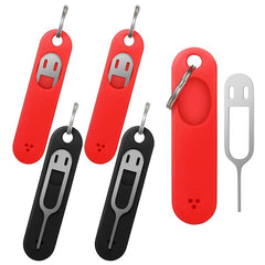 3PCS Anti-Lost Sim Card Pin Needle with Storage Case Key Tool Mobile Phone Ejecting Pin SIM Card Tray Ejection Pin Keyring