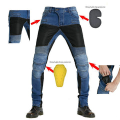 New autumn winter spring motorcycle pants classic outdoor riding motorcycle jeans Drop-resistant pants with protective gear