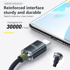 6A USB C Cable 120W Type C Cable Fast Charging Wire For Huawei Data Cord USB Cable C Charger For Samsung Xiaomi
