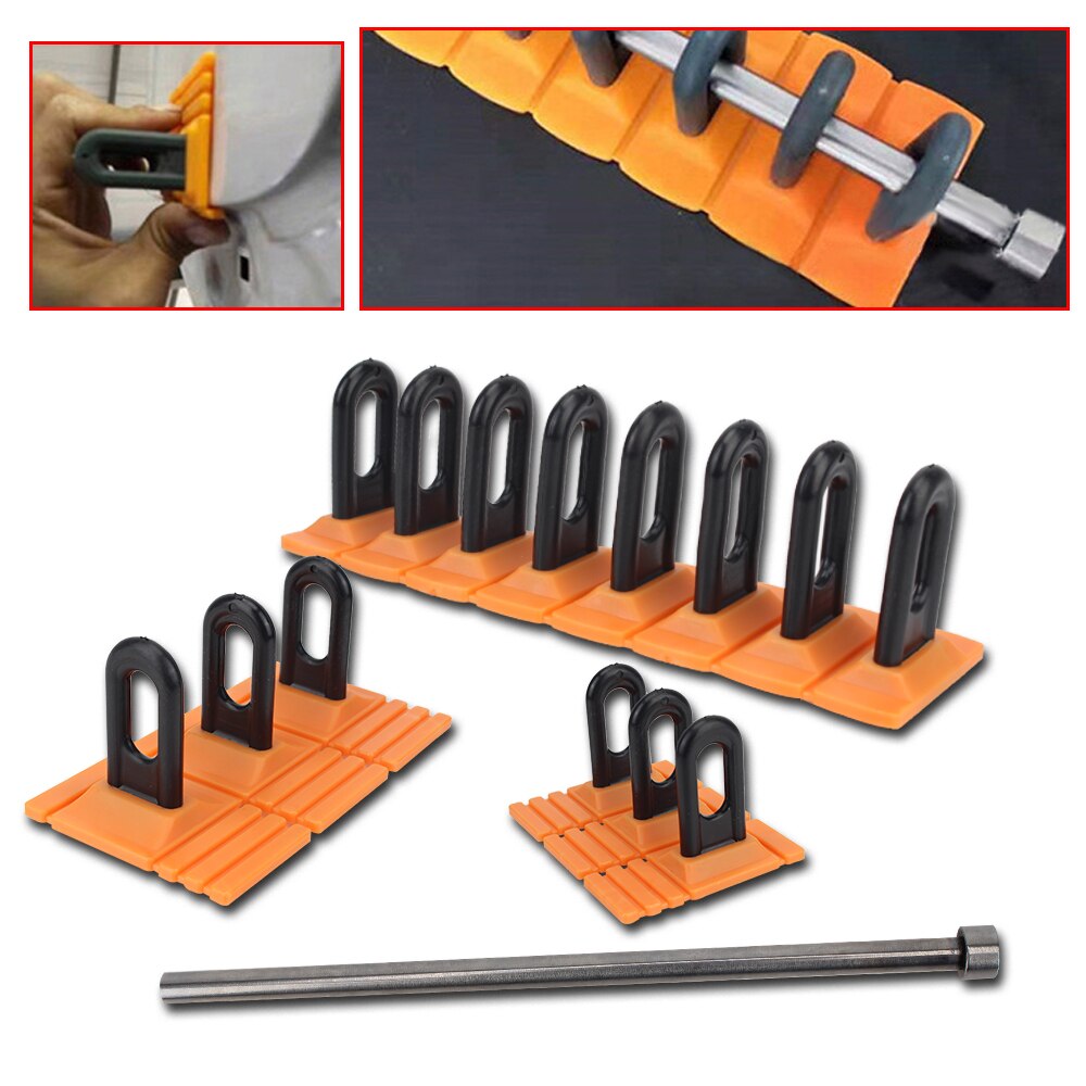 Orange Dent Puller Kit Auto Dent Repair Tools Paintless Glue Puller Tabs Tools Kit For Car Paintless Dent Repair Tool