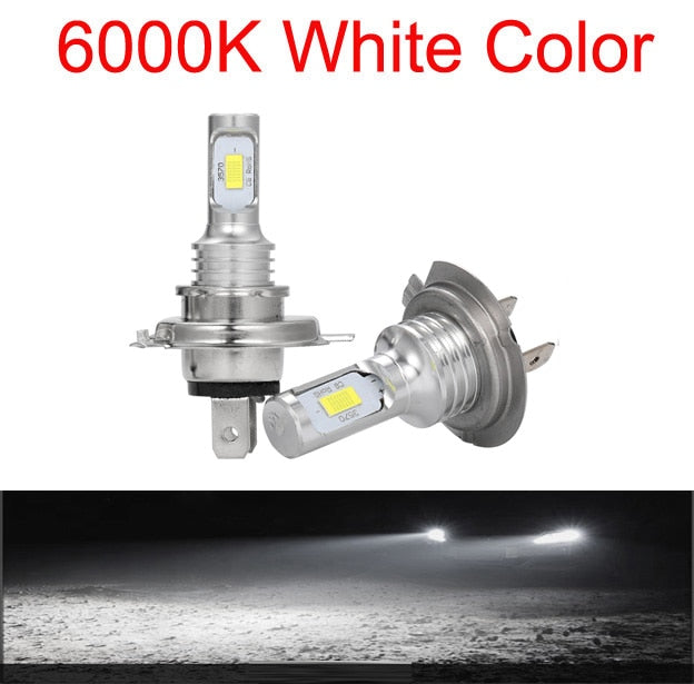 2Pcs 20000Lm H4 H7 LED Lamps Wireless H8 H11 Car Headlight Head Lights 9005  HB3 Headlamp For Automotive 12V 6000K Fog Light Blub - 6000K Cold White / 