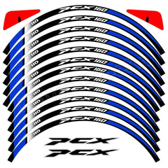 For HONDA Pcx125 Pcx160 PCX125 160 Motorcycle Wheel Sticker Reflective Rim Decals Scooter Stripe Tape Waterproof Accessiries