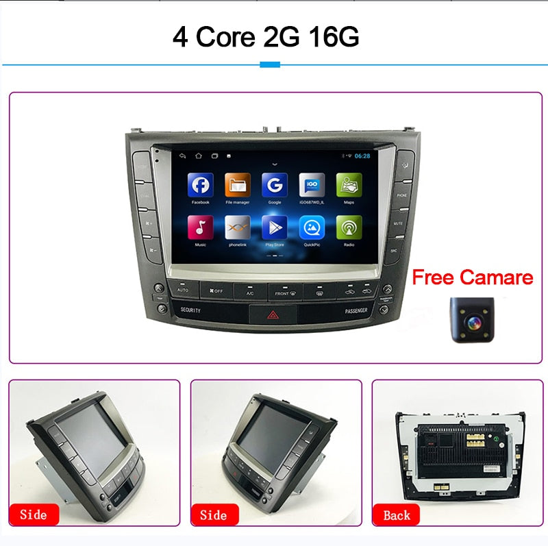 9&quot; Android Intelligent System Apple Carplay Car Video Player Central Multimedia Stereo Screen For LEXUS IS200 IS250 IS300 IS300C