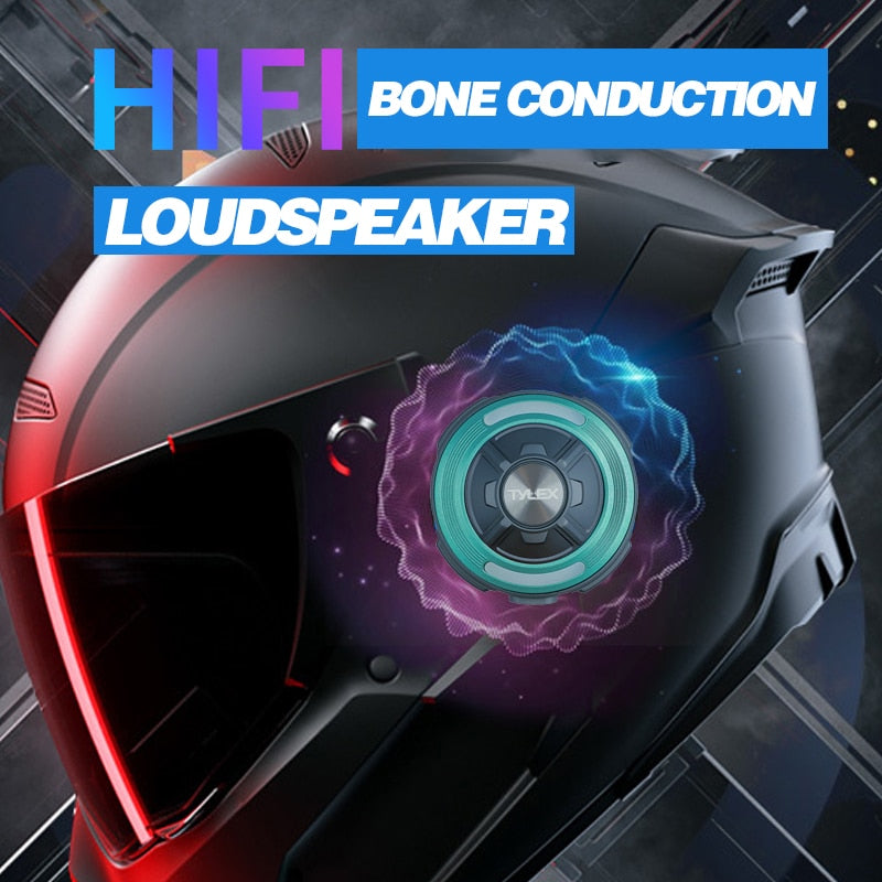 Bone Conduction Motorcycle Helmet Headsets Stereo Speaker Headphones Wireless Bluetooth IP68 Waterproof Sports Earphone