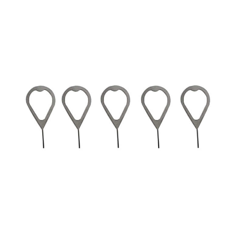 5pcs Mobile Phone Sim Card Remover Pin Needle Replacement Parts Tool Kit for iPhone Samsung Blackberry Xiaomi Oppo Huawei Repair
