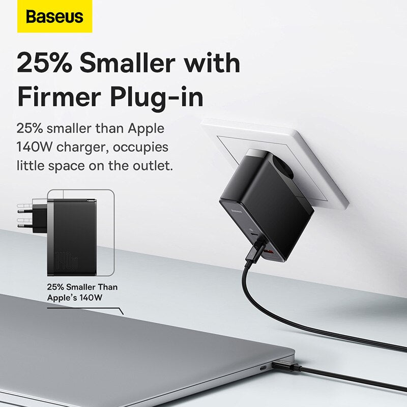 Baseus 65W GaN 5 Pro Ultra-Slim USB C Charger Quick Charge QC 4.0