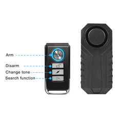 Powstation Bicycle Remote Control Alarm Wireless Waterproof Electric Motorcycles Alarm Anti-theft Security Lock For Motorcycle