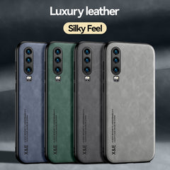 Luxury Leather Magnetic Case For Huawei P30 P40 P20 Pro Lite P30Pro P30Lite P20Pro Full Protective Matte Covers With Metal Plate