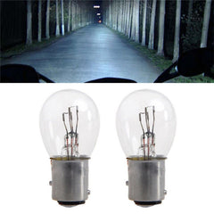 2Pcs Car Light Durable High Power Low Consumption 1157 BA15D Auto Stop Brake Bulb Indicator Lamp 21W DC12V White/Amber#289598