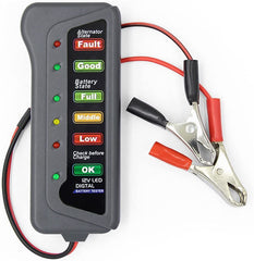 12V Universal Car Motorcycle  Tester Fault Detector Battery Tester Digital Alternator Tester Car Diagnostic Tool Auto Repair