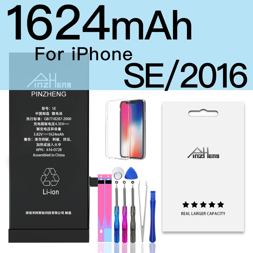 1624mAh 0 cycle Phone Battery for iphone 5SE Bateria for Apple iphone 5 SE  Battery Replacement