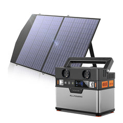 ALLPOWERS Portable Power Station 288Wh 300W, 606Wh 700W Solar Generator, 110V/220V Pure Sine Wave AC Outlet With 18V Solar Panel