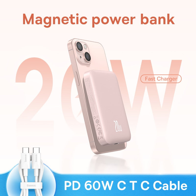 Baseus 30000mAh Power Bank PD 20W Portable Charging External Battery  Charger Pack 20000mAh Powerbank For iPhone Xiaomi PoverBank