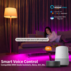 OPPLE E26 RGB Bulb Home 9W LED Lamp Bluetooth Voice Control Dimmable Alexa Speaker Google Siri Light