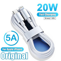Original 20W PD USB C Cable For iPhone 13 Pro Max Fast Charging USB C Cable or iPhone 12 mini 11 Pro Max Data USB Type C Cable