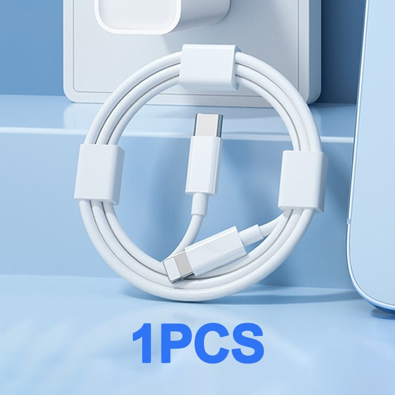 Original USB Type C Lightning Cable For iPhone 12 11 14 13 Pro Max Mini XS Max Plus iPad For iPhone Charger Fast Charging Cable