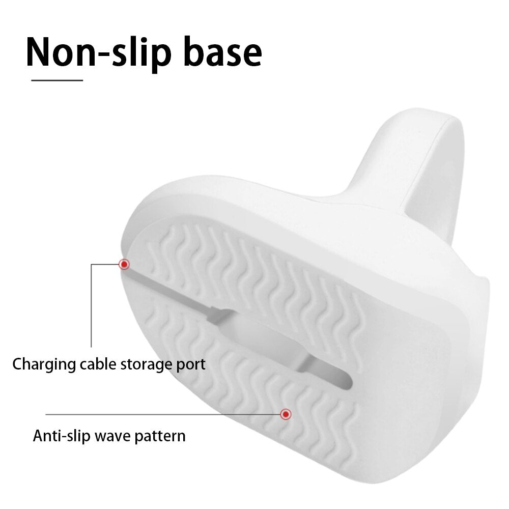 Silicone Charge Stand Holder Station dock For iWatch Vertical Base Station Charger Cable for Apple Watch Series 1/2/34/5/SE/6