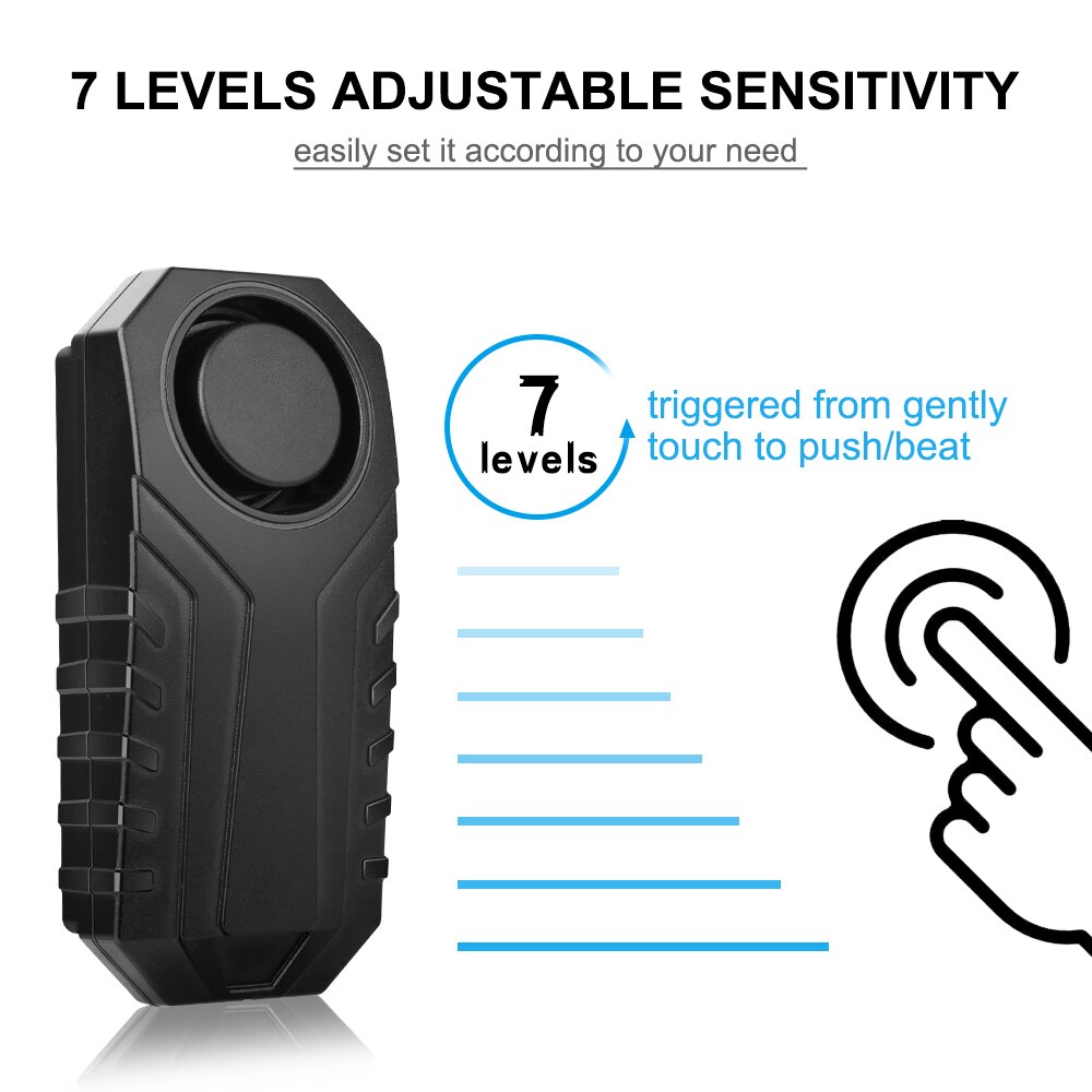 Powstation Bicycle Remote Control Alarm Wireless Waterproof Electric Motorcycles Alarm Anti-theft Security Lock For Motorcycle