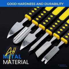 6 Pcs Metal Crowbar Steel Pry Universal Disassemble Tool For DIY Phone Laptop PCB Screen Pry Open Repair Hand Tools