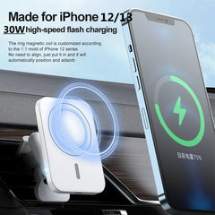 30W Magnetic Wireless Chargers Car Air Vent Stand Phone Holder Mini QI Fast Charging Station For iPhone 12 13 14 Pro Max macsafe