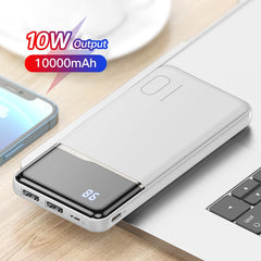 KUULAA Power Bank 10000mAh Portable Charging PowerBank 10000 mAh USB PoverBank External Battery Charger For iPhone 14 13 Xaiomi