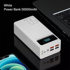 Power Bank 50000mAh Large Capacity LED Powerbank 50000 mAh 2.1A Fast Charging External Battery Charger For iPhone Xiaomi Samsung