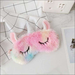 Rainbow Unicorn Slippers,Cozy Blinders,Fluffy Drawstring Bags,Plush Head Bands | Heccei