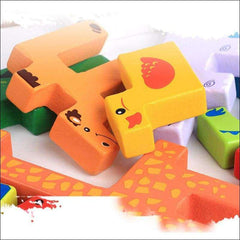 Wooden Tetris Animal Puzzle for kids | Heccei